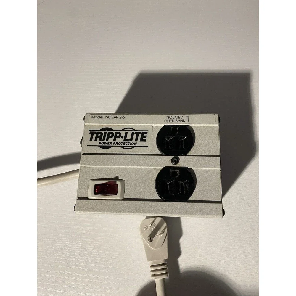 Tripp Lite ISOBAR 2-6 Surge Protector 2 Outlet 1800J 10ft 120V 15A